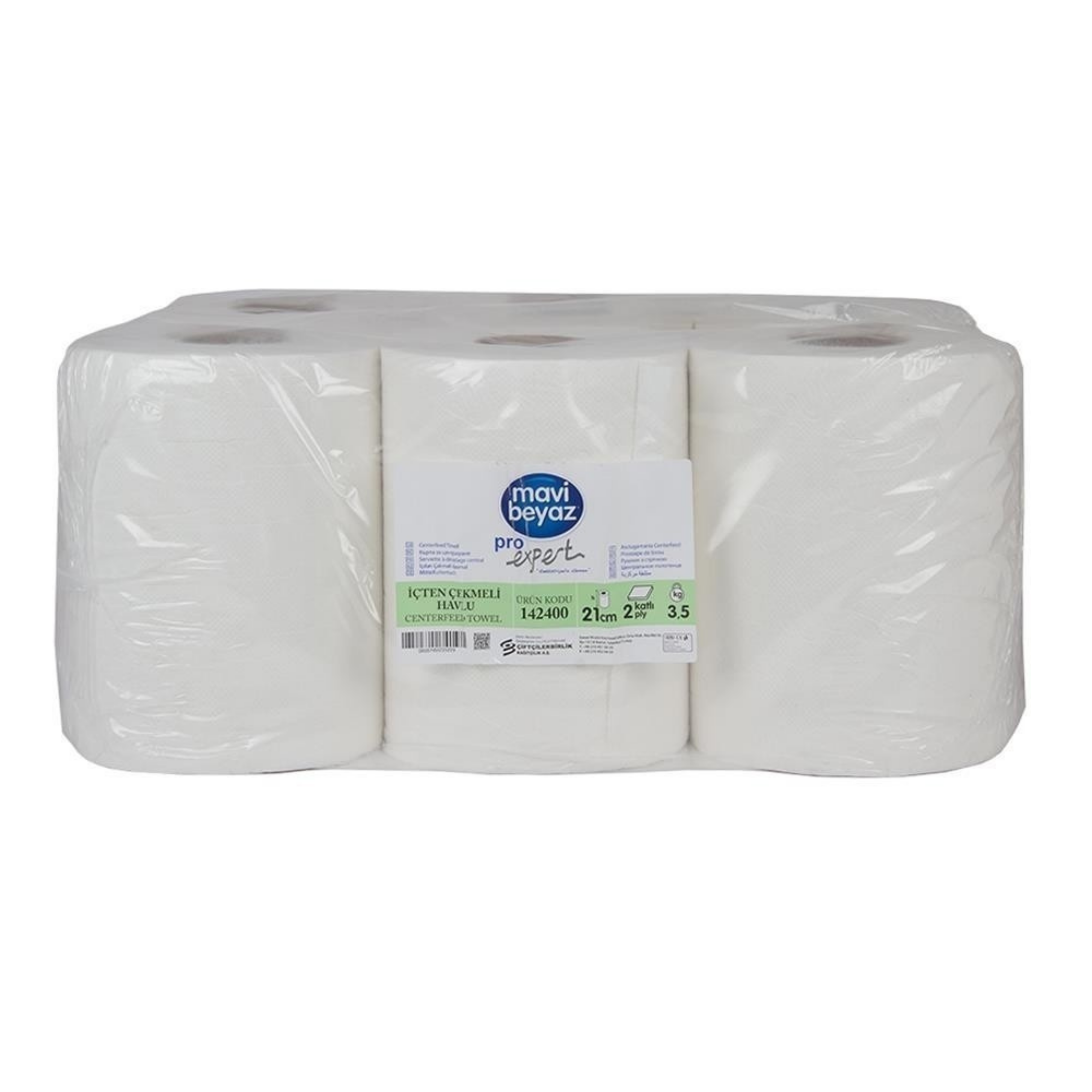 MAVI BEYAZ 21 CM IÇTEN ÇEKME HAVLU