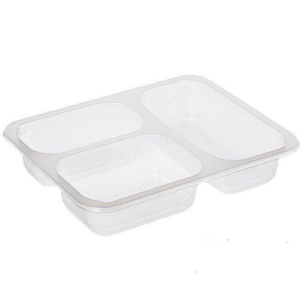 ÜÇ BÖLMELİ YEMEK KABI 50 Lİ