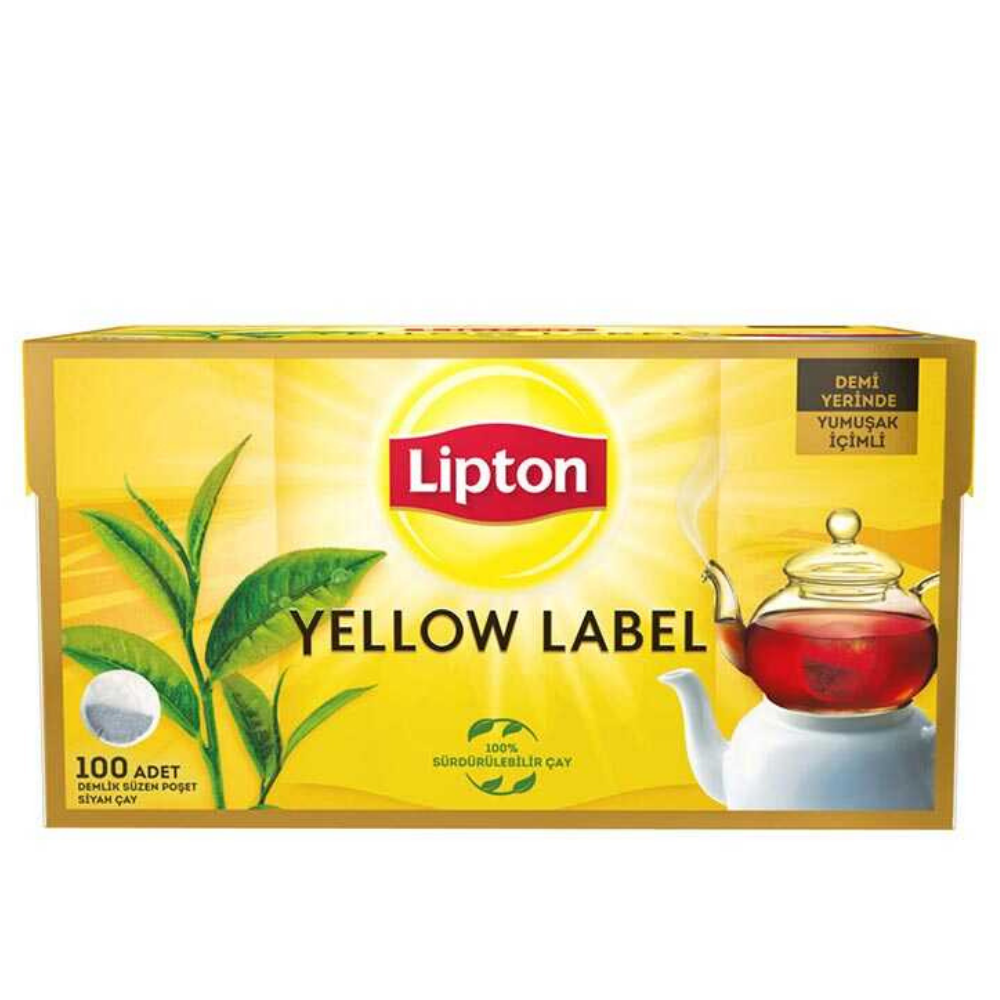 LIPTON YELLOW LABEL DEMLIK POSET ÇAY 100 LÜ