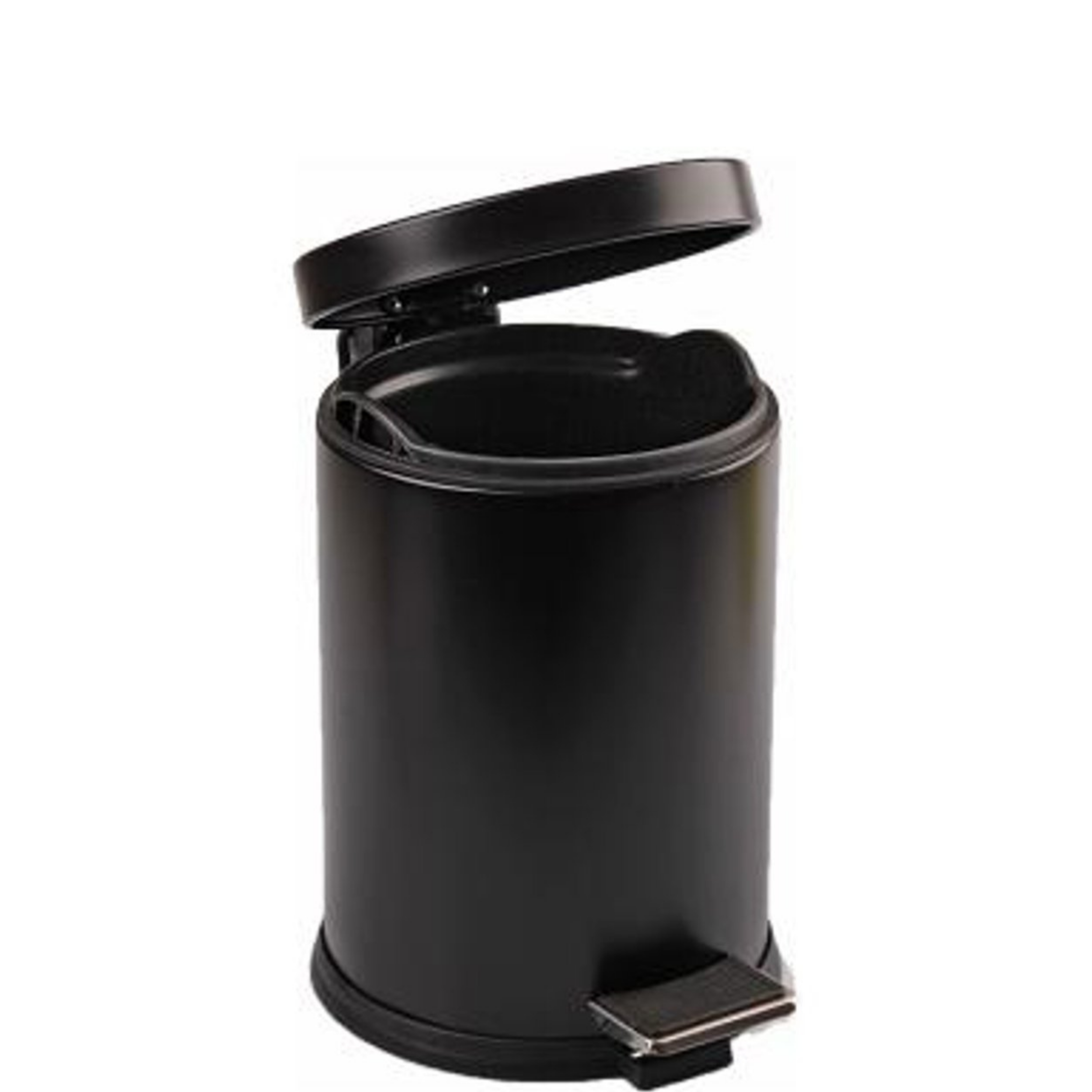 PEDALI SIYAH ÇÖP KOVASI 12 LT