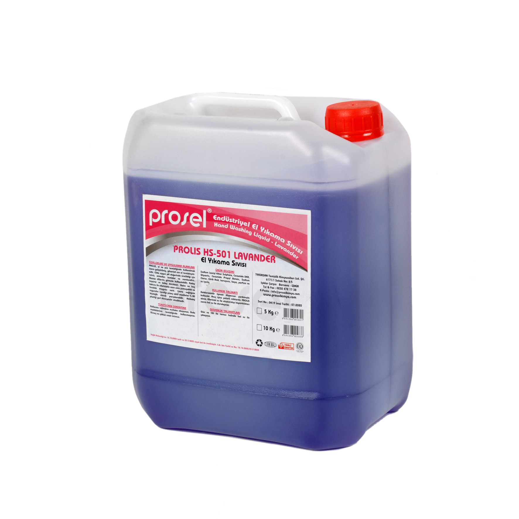 PROSEL 501-LAVANTA EL YIKAMA 5 KG