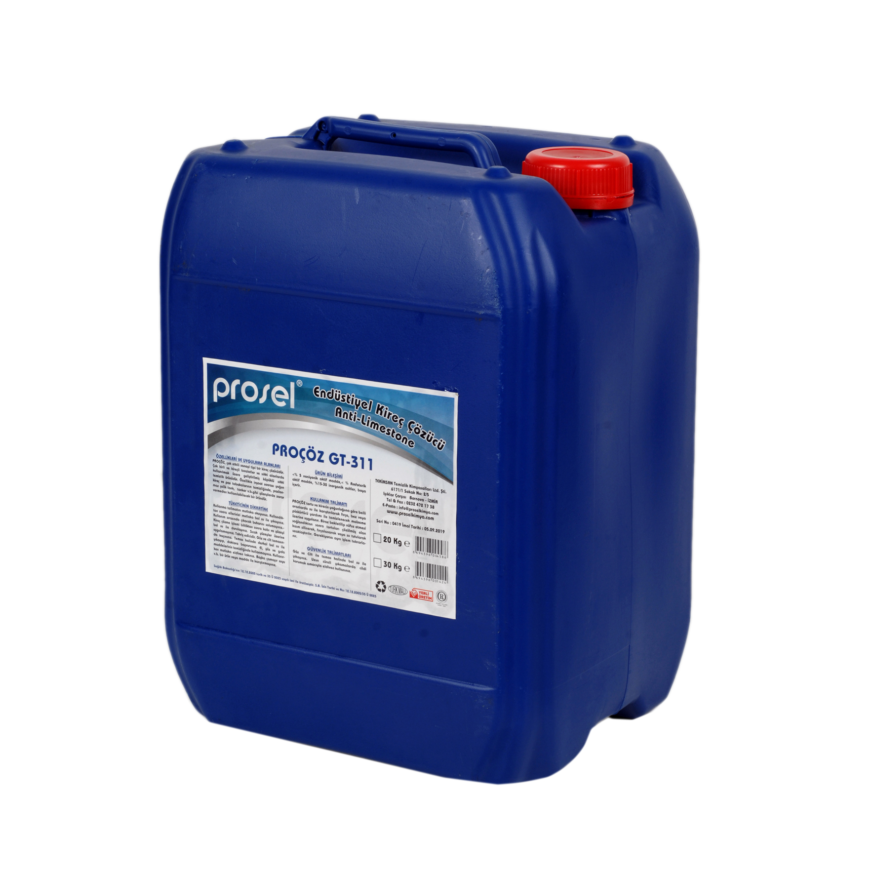 PROSEL 311 KIREÇ SÖKÜCÜ 20 KG